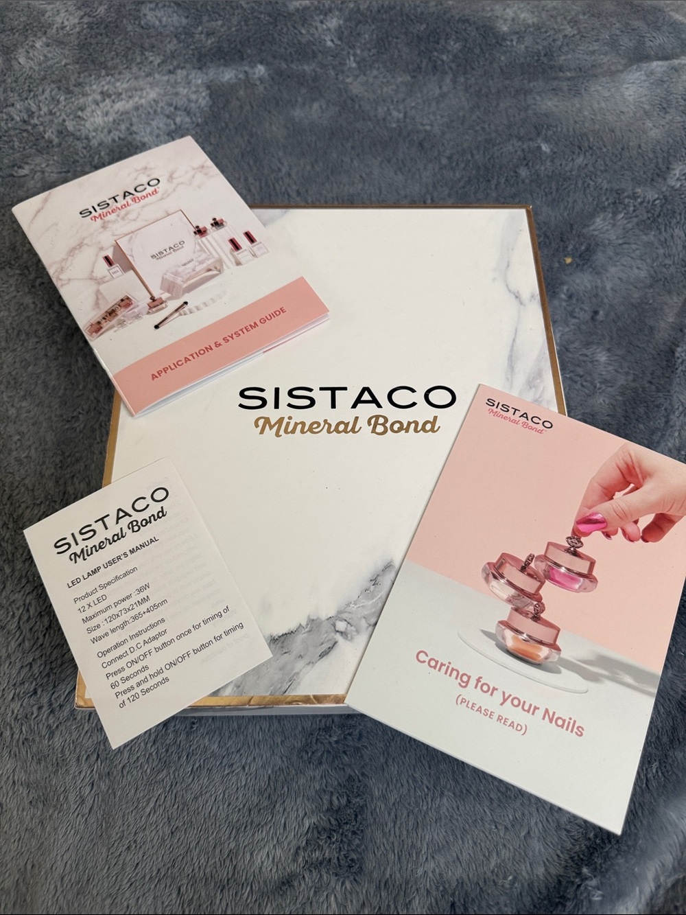 Sistaco Mineral Bond  Nail color Kit — Pink Shades